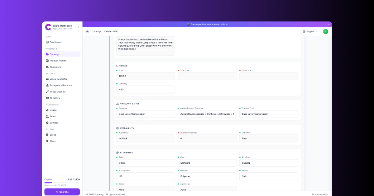 Enrich product data automatically