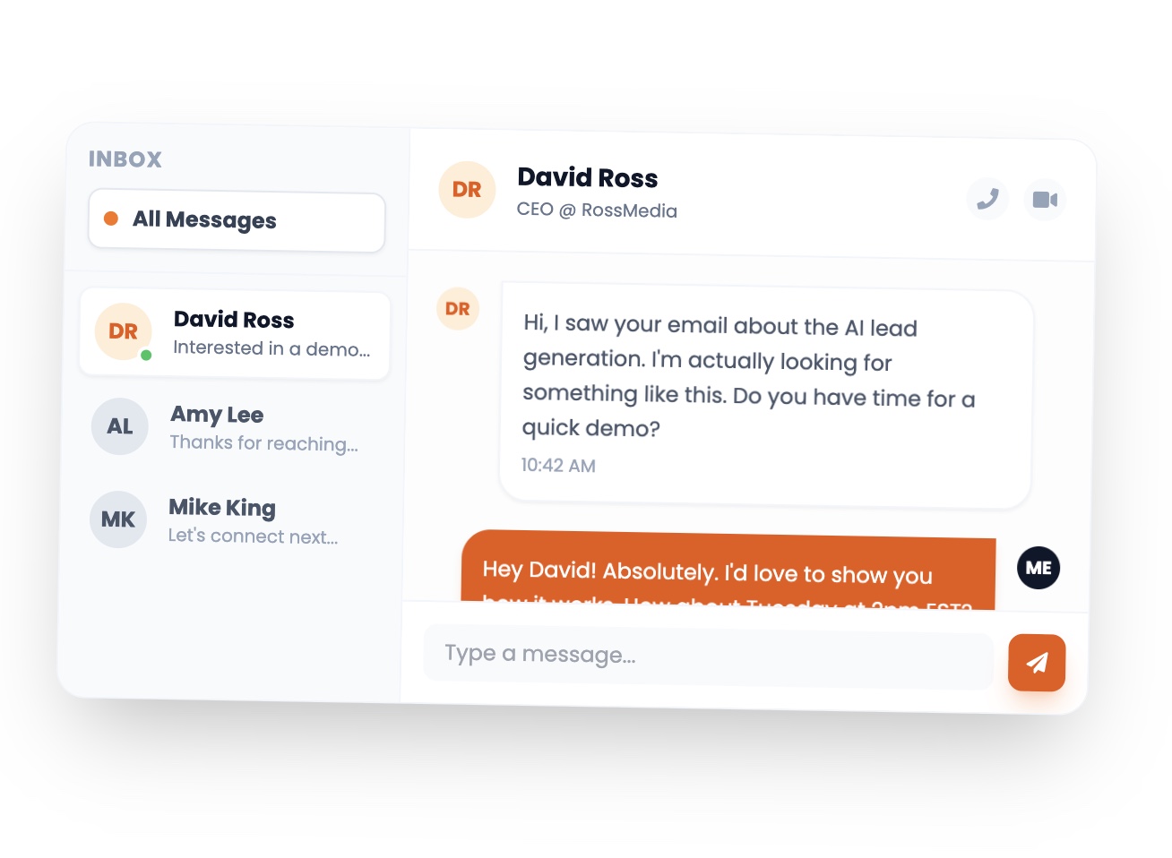 Never Miss a Deal. All Chats in One Place.
